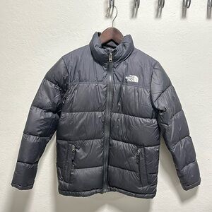 Boys black north face puffer jacket